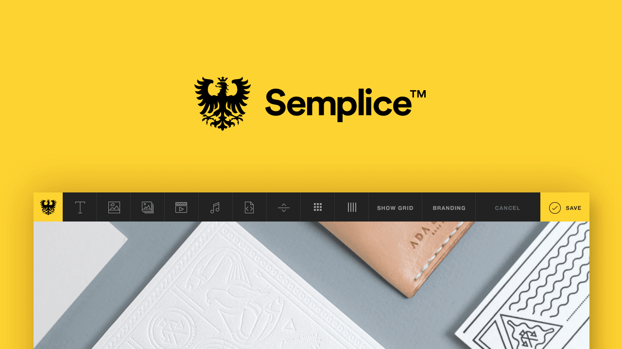 Semplice™ — Building with pride. The dark horse portfolio system made by designers for designers.
