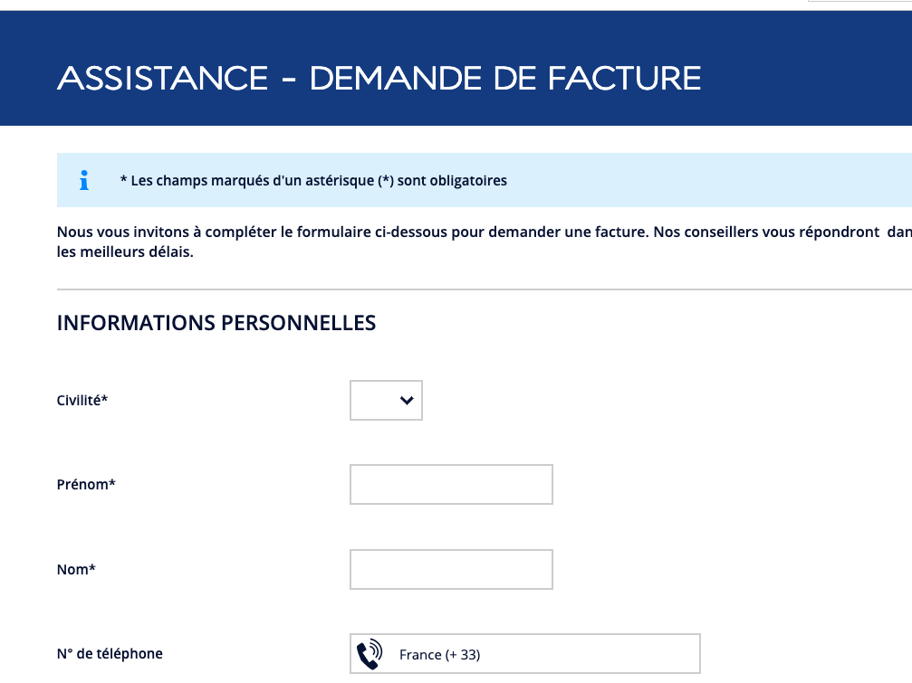 france billet vad telephone