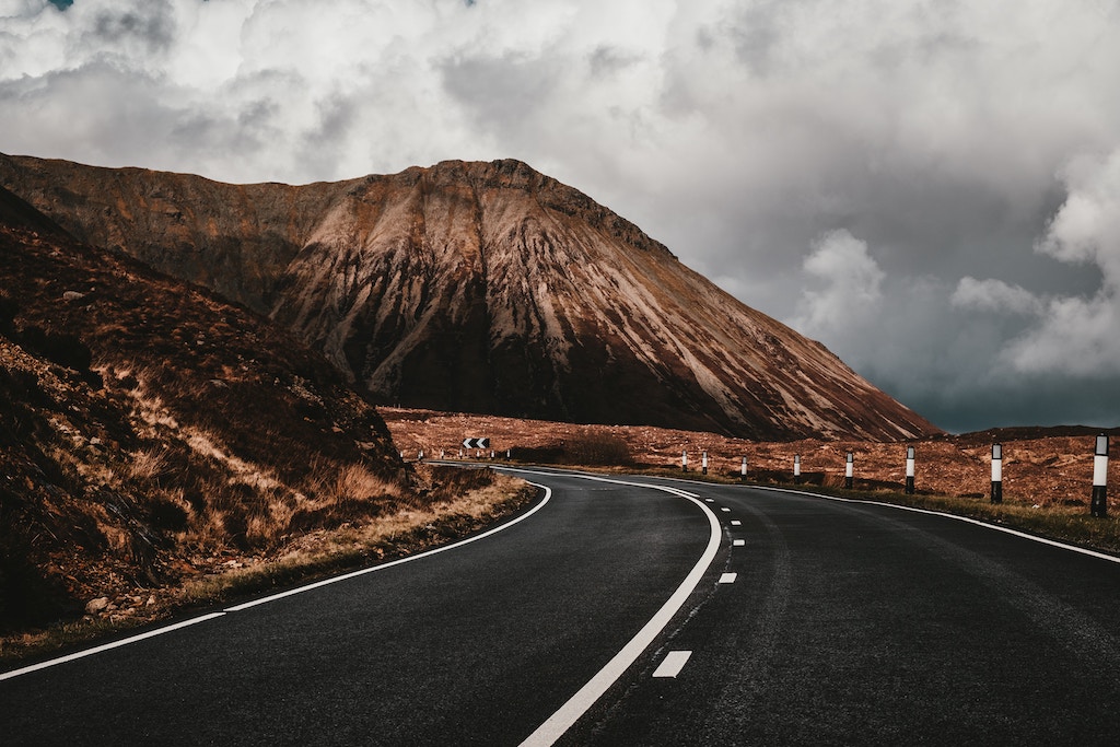 road in the isle of Skye