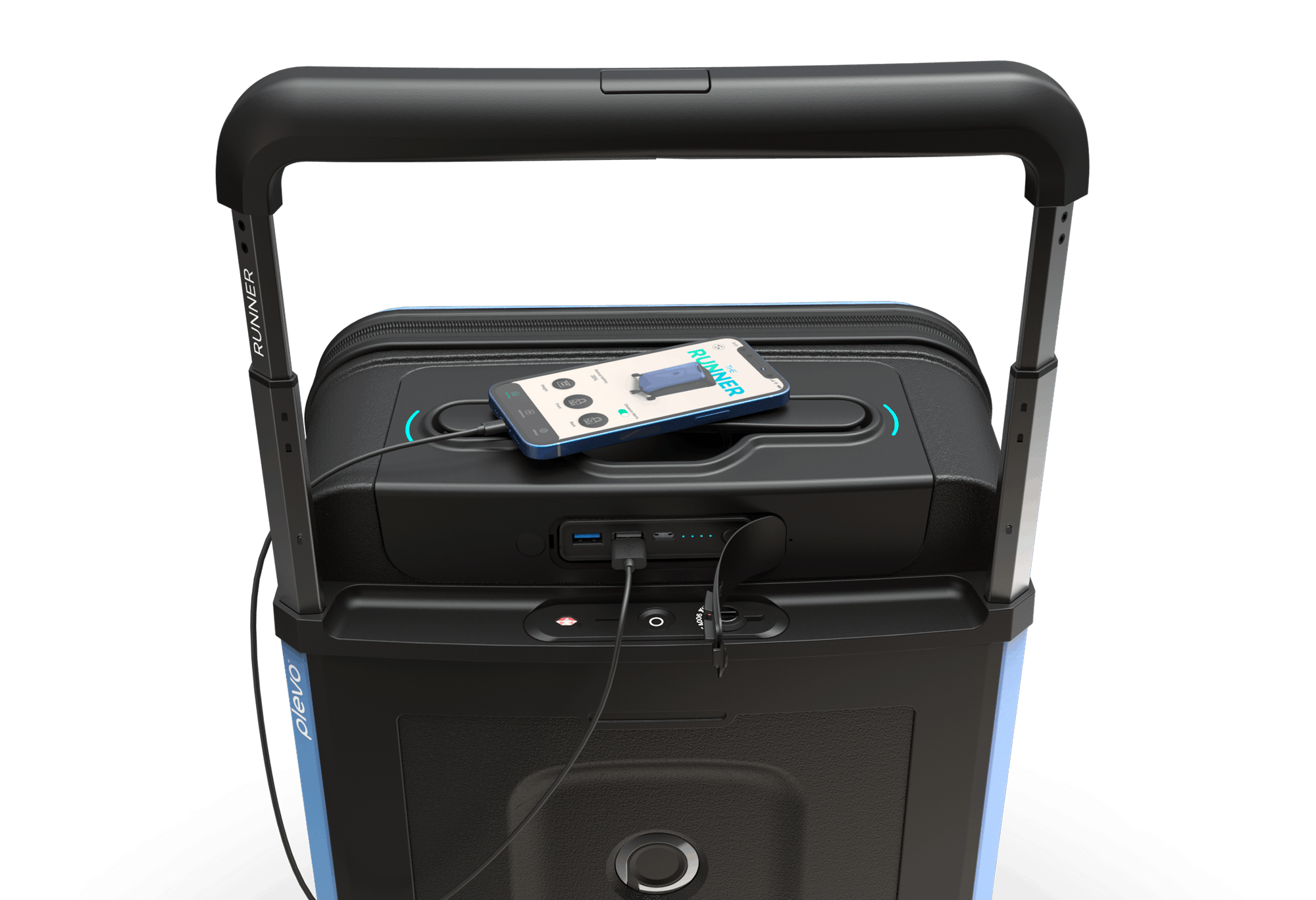 Plevo Runner Plevo Runner Suitcase PLEVO RUNNER SMART TROLLEY Chiusura