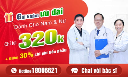 Gói khám ưu đãi nam khoa và phụ khoa ưu đãi 380K