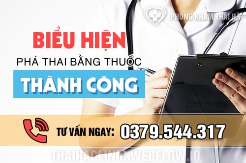 Biểu hiện phá thai bằng thuốc thành công