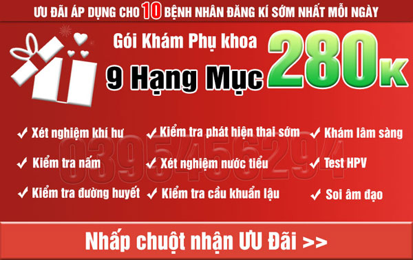 Khám phụ khoa để nhận nhiều ưu đãi