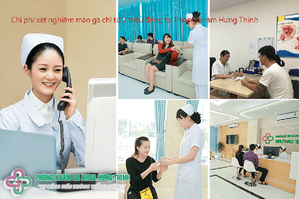 Chi phí xét nghiệm mào gà chỉ từ 2 triệu đồng tại Phòng khám Hưng Thịnh