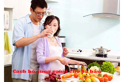 Cách bổ sung canxi cho bà bầu