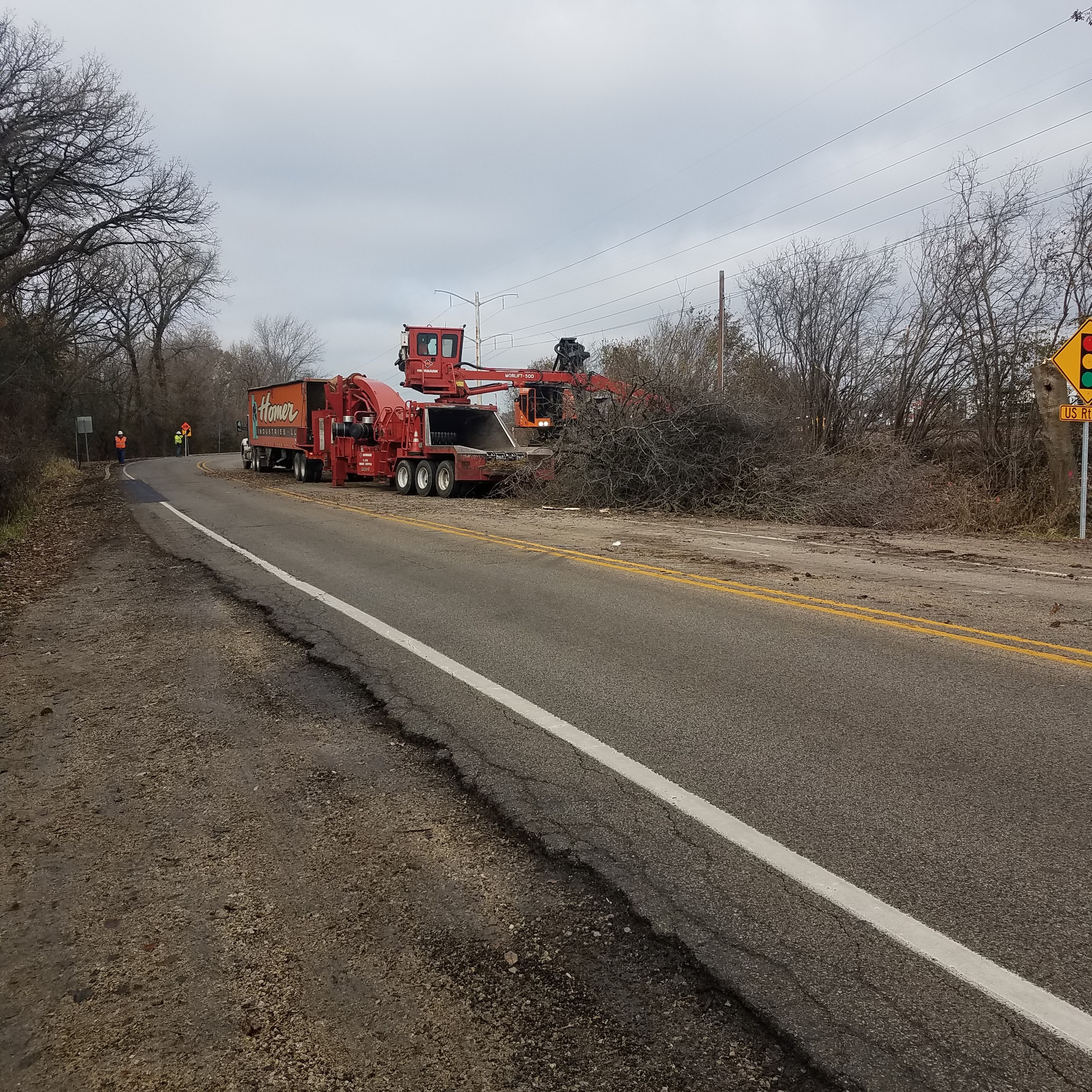 Tree Removal on Hart Road, South of US Route 14