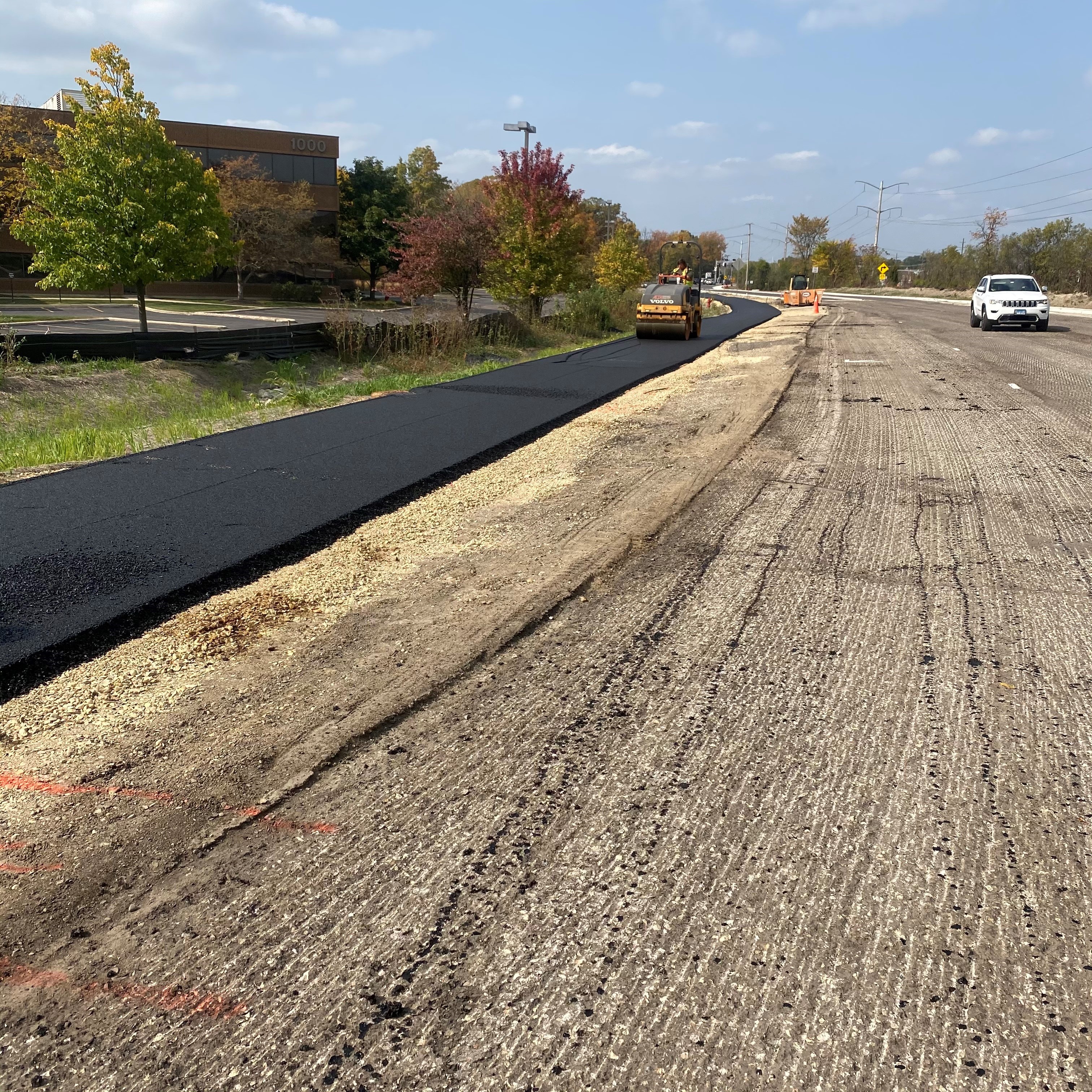 Rolling the Asphalt Shared Use Path on S. Hart Road