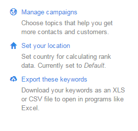 Hubspot keyword tool location setting
