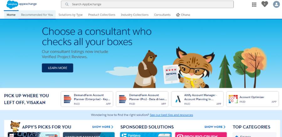 Salesforce appExchange