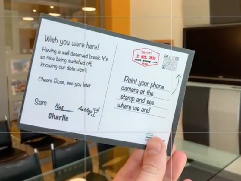 Web AR Case Study Postcard Campaign