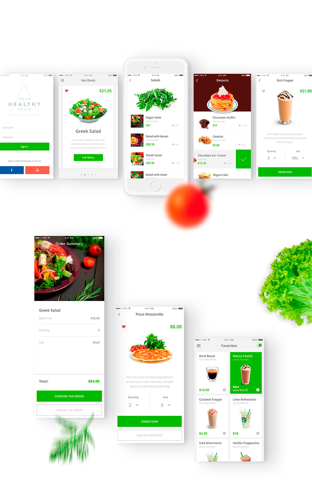 iOS app para pedidos de comida por Factorial Complexity y Vikes Kolomiets