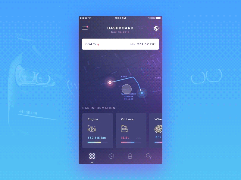 App Control de autos por Awesomed