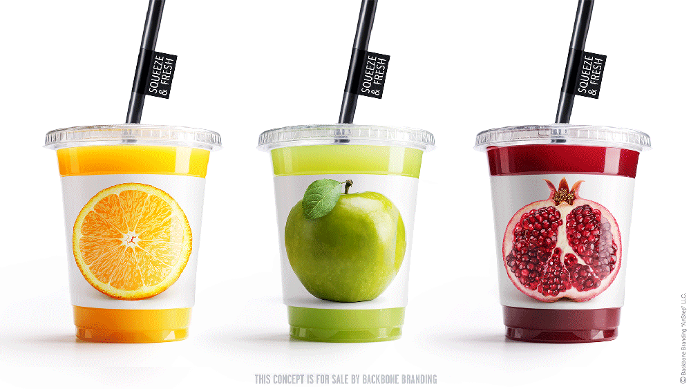 Packaging - Squeeze & Fresh por Backbone Branding
