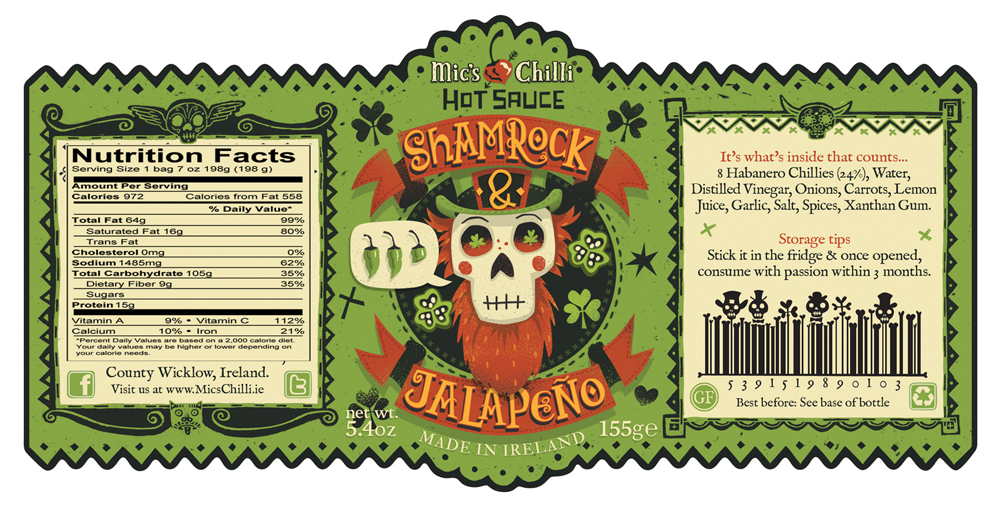 Mic's Chilli Packaging