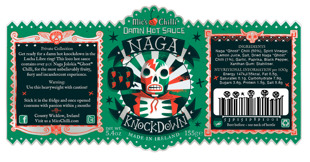 Mic's Chilli Packaging