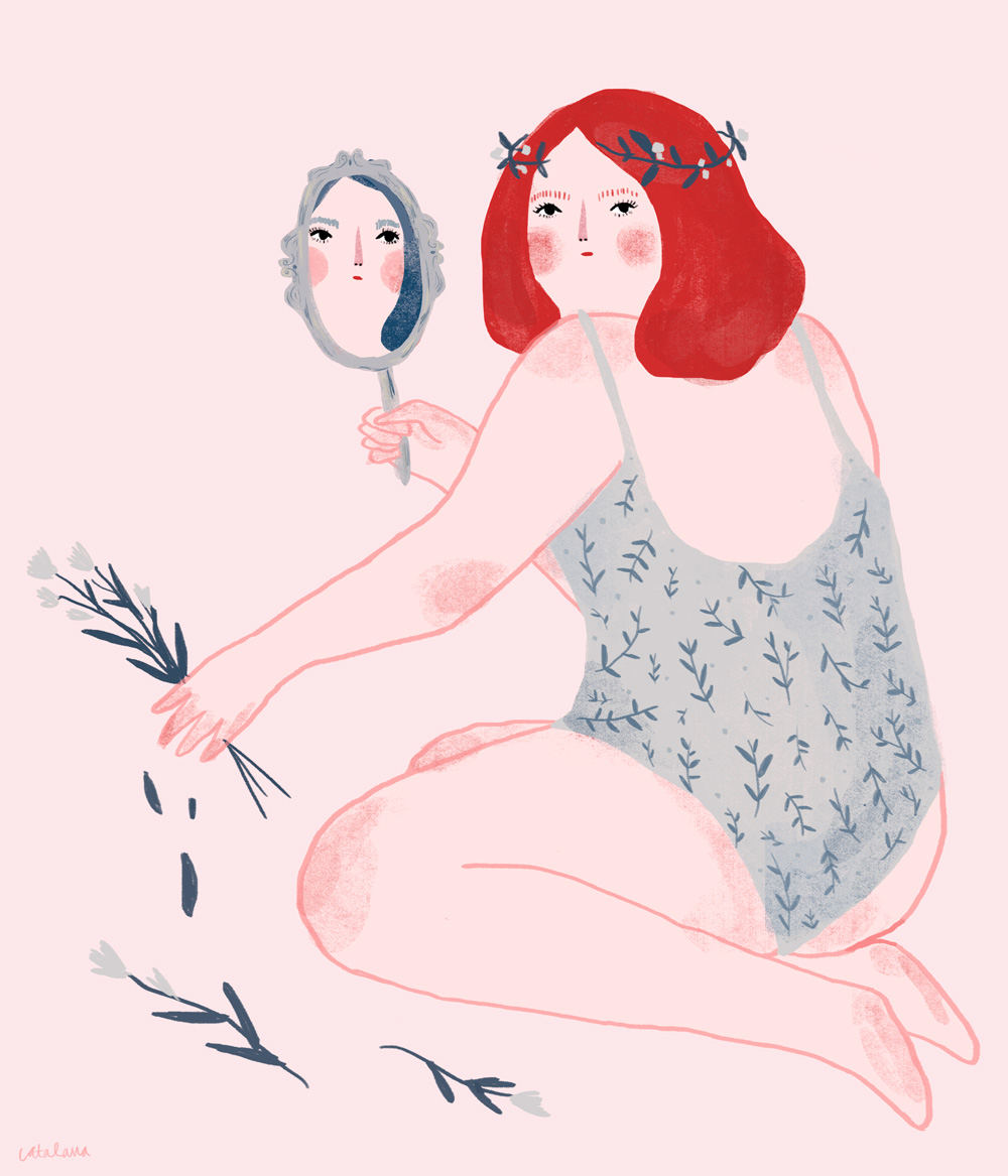 Ilustracion de Catalana - Ilustradores chilenos por 2Design Blog