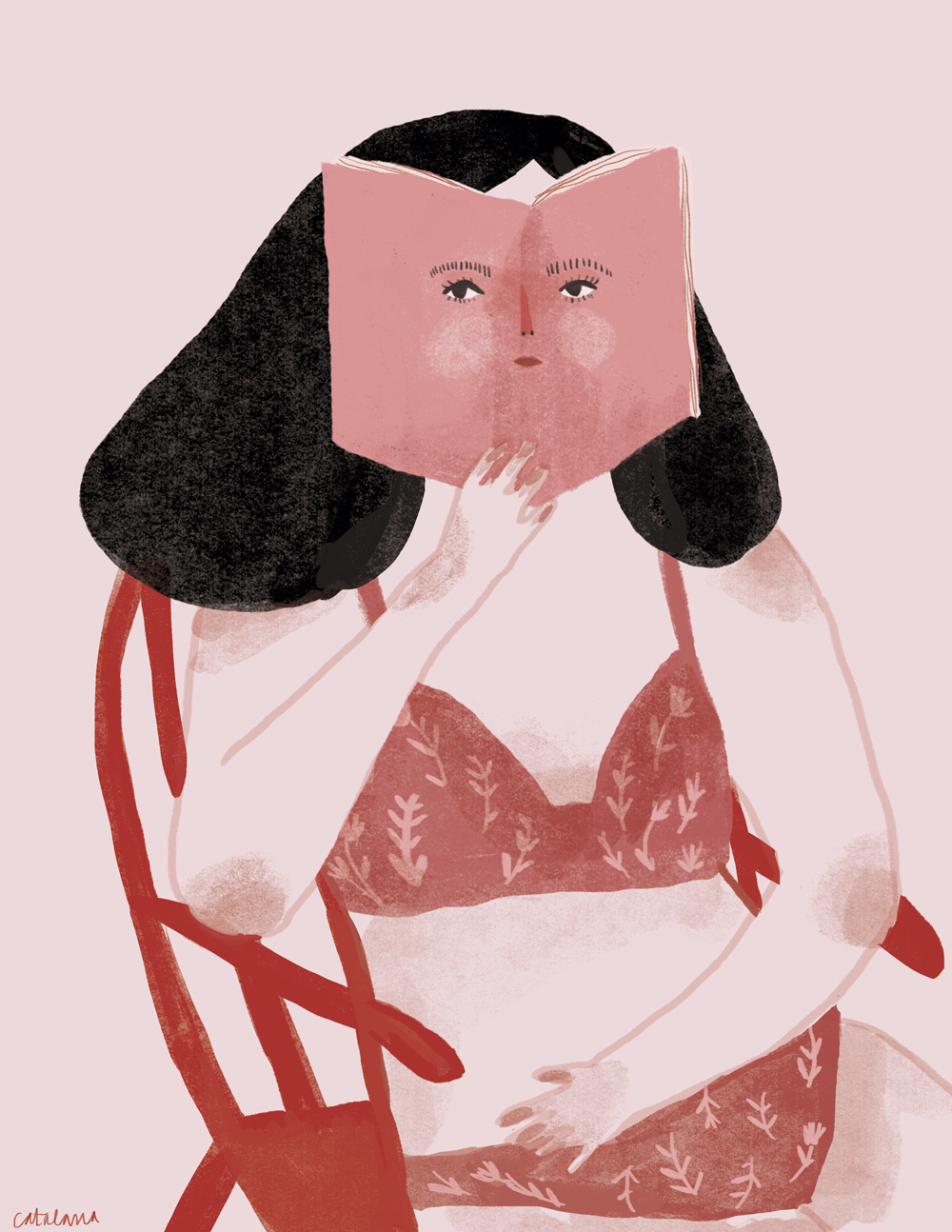 Ilustracion de Catalana - Ilustradores chilenos por 2Design Blog