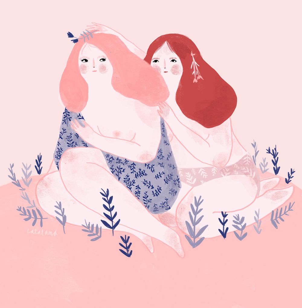 Ilustración de Catalana - Ilustradores chilenos por 2Design Blog