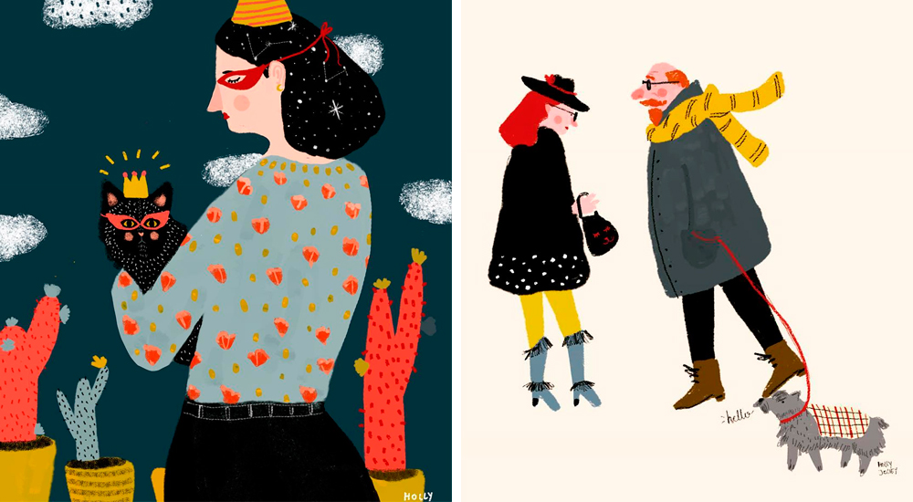 Ilustracion de Holly Jolley - Ilustradores chilenos por 2Design Blog