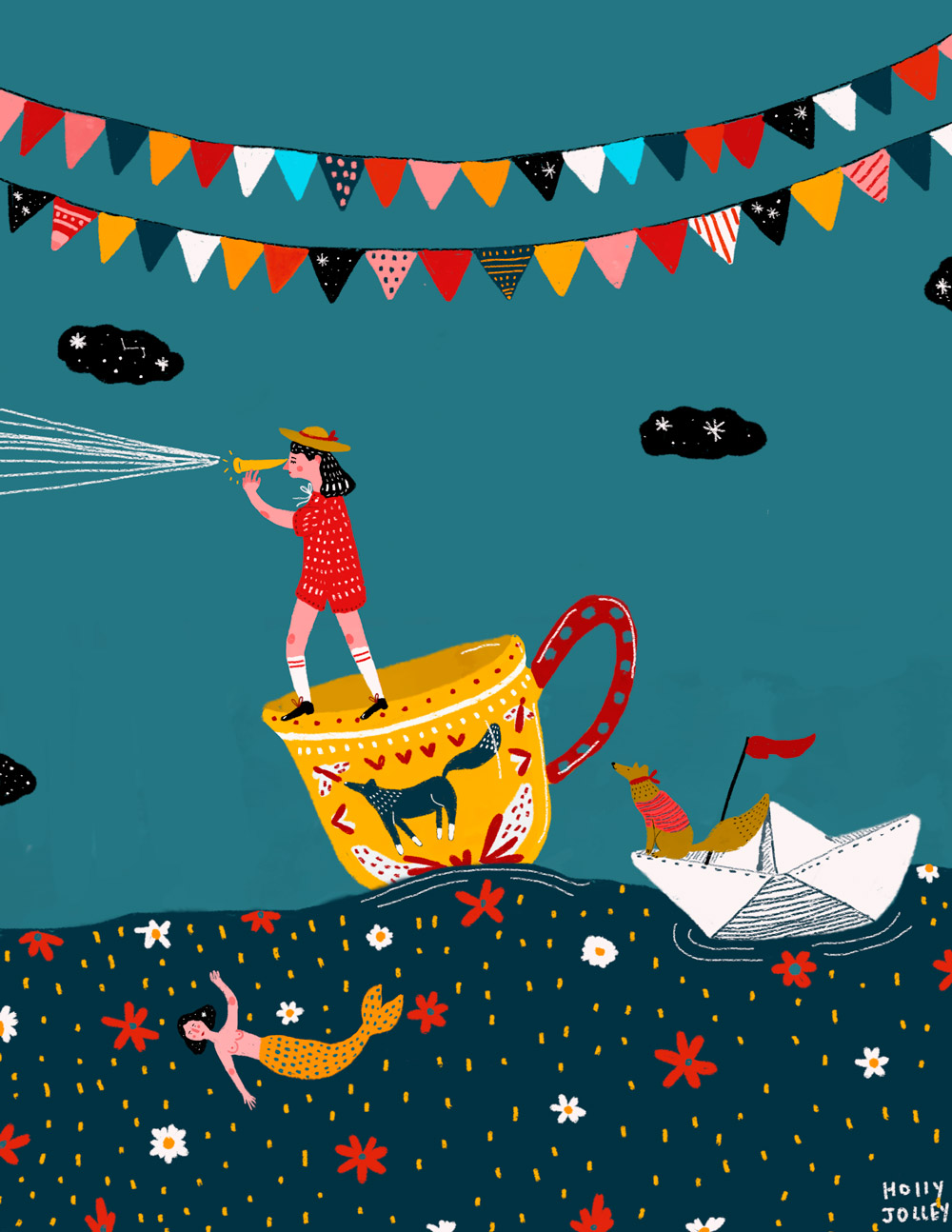 Ilustracion de Holly Jolley - Ilustradores chilenos por 2Design Blog