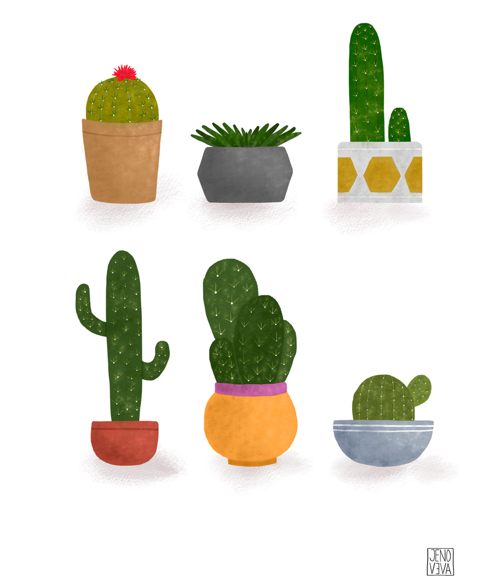 Cactus por Jenoveva Espinoza
