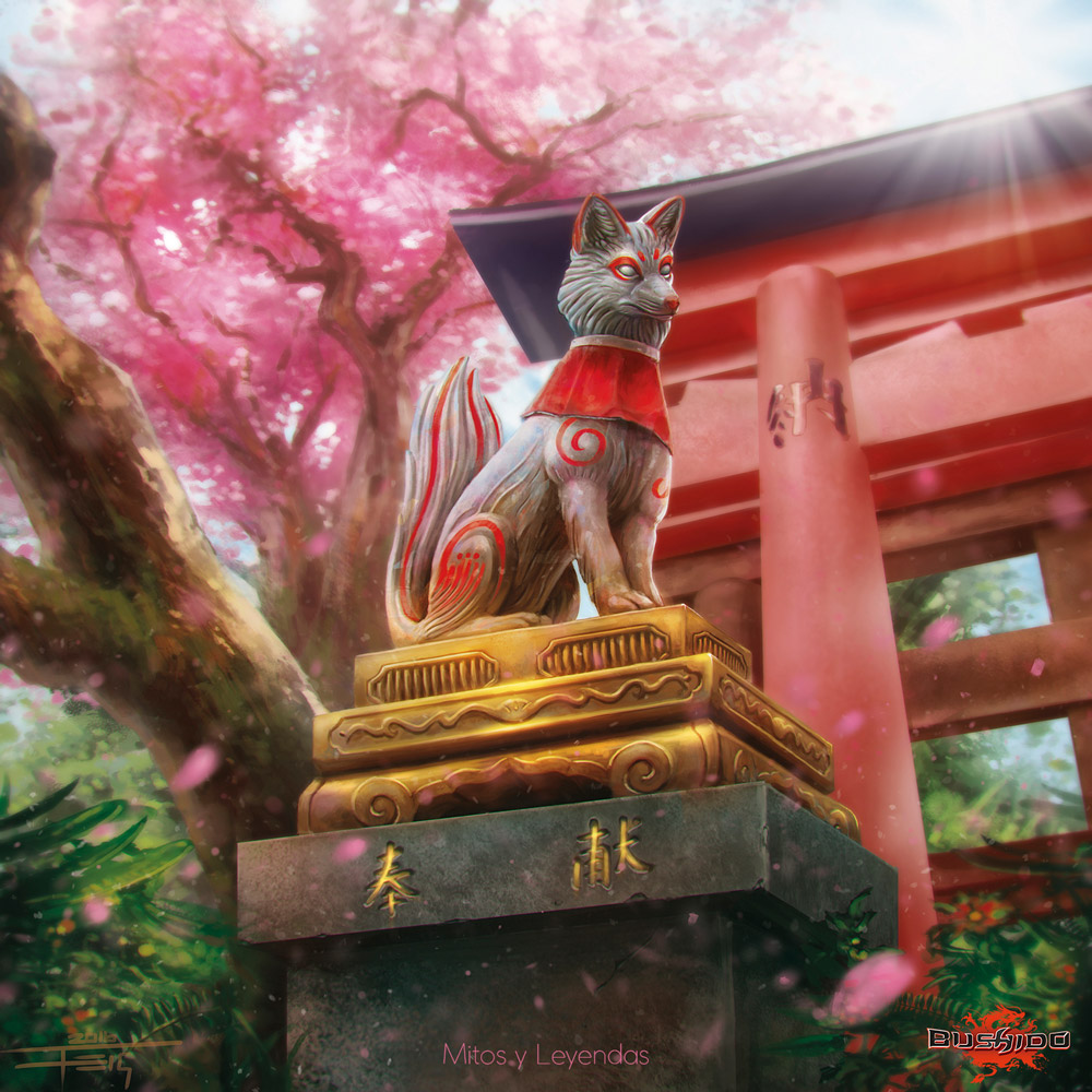 Inari Taisha para Mitos y Leyendas, Ilustracion de Feig - Ilustradores chilenos por 2Design Blog