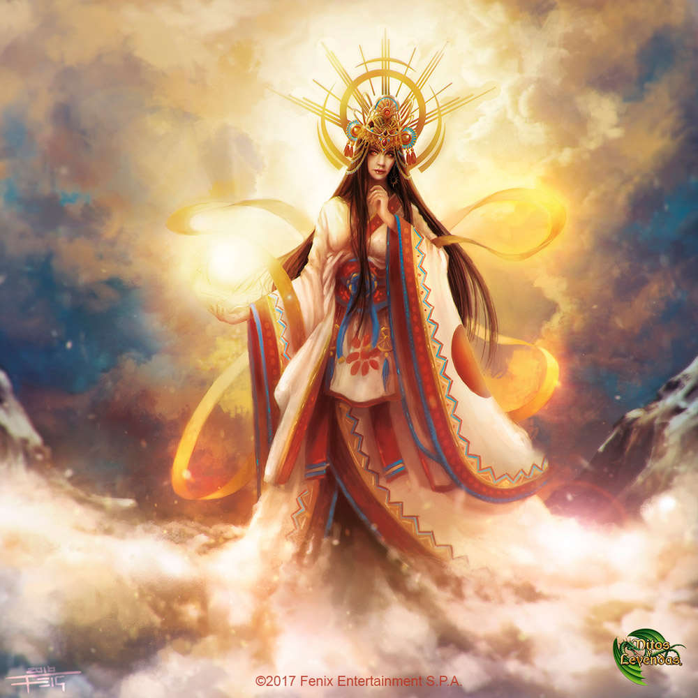 Amaterasu para Mitos y Leyendas, Ilustracion de Feig - Ilustradores chilenos por 2Design Blog