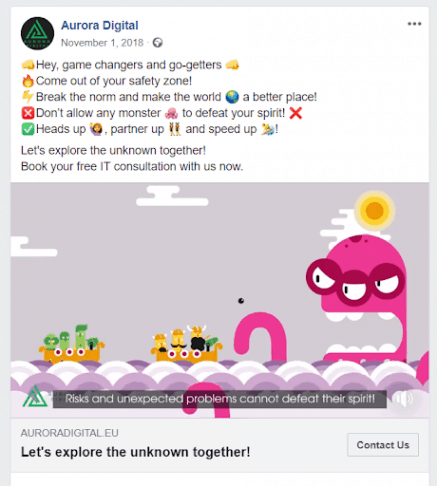 Aurora Digital Facebook Ads
