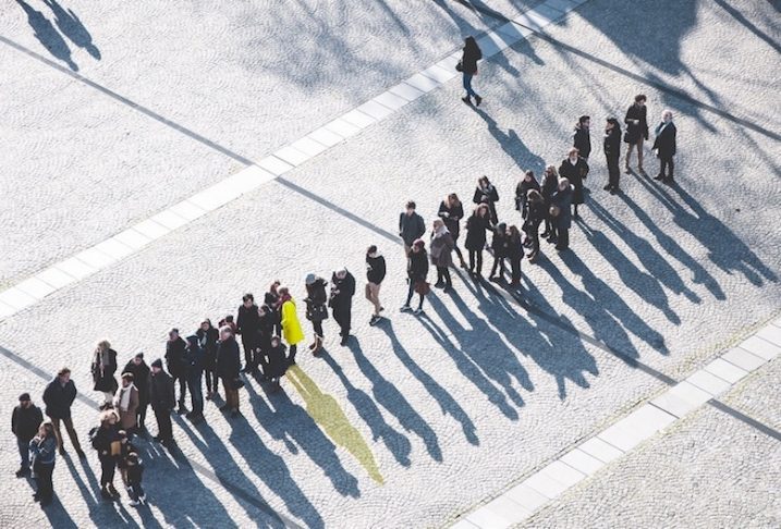 A queue