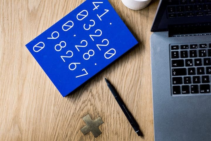 Cryptocurrency - Numbers and Laptop