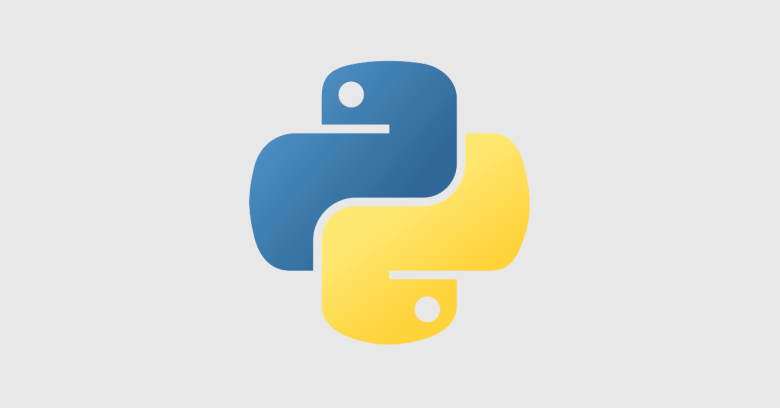 python logo grey background