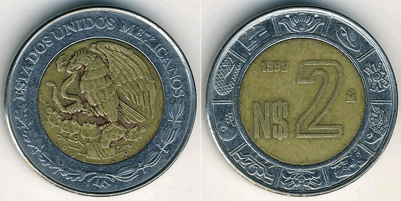 Resultado de imagen para moneda de dos pesos
