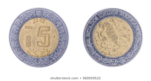 Resultado de imagen para moneda de cinco pesos