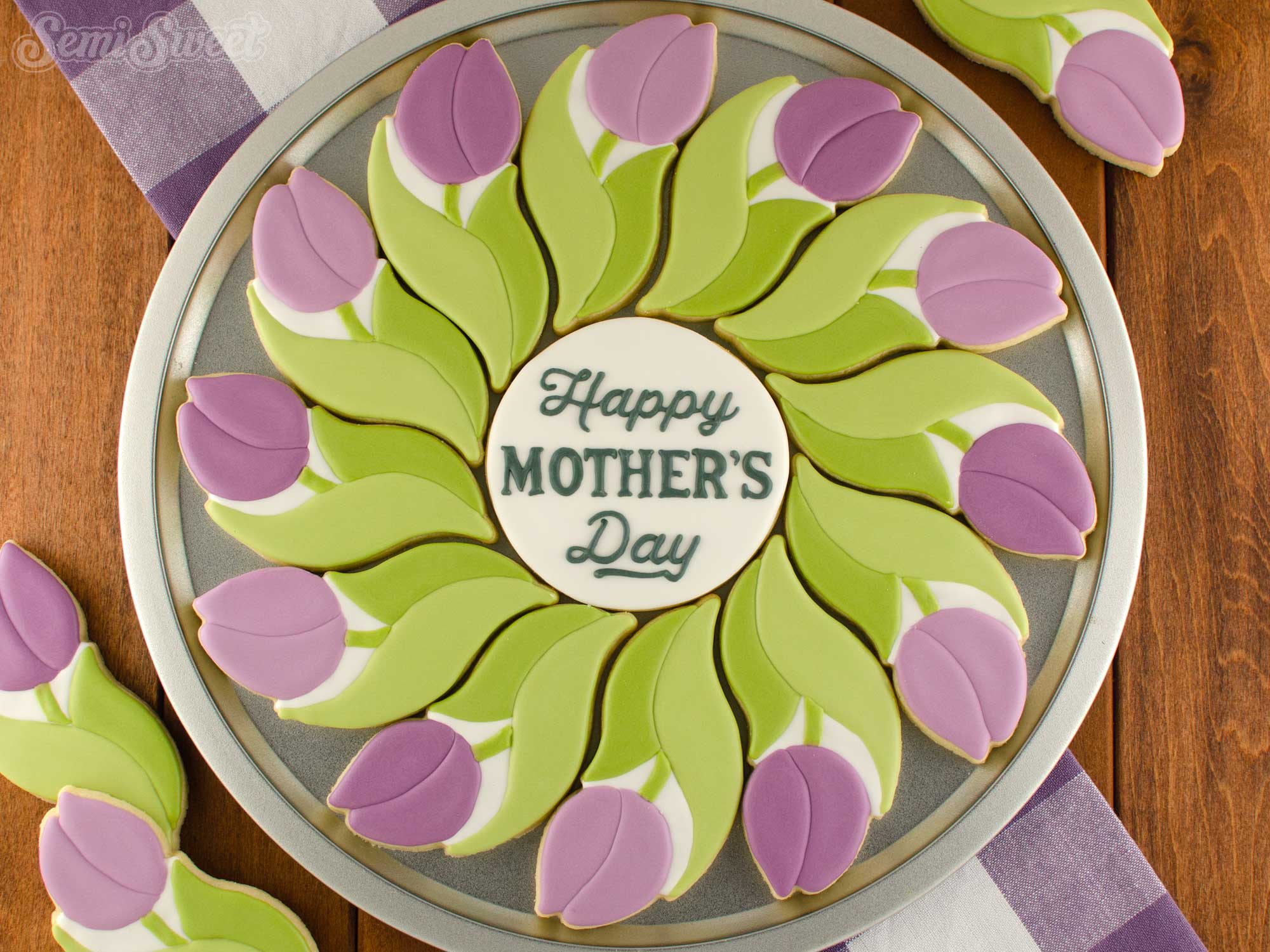 How to Make a Tulip Cookie Platter