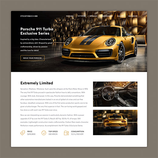 Project preview of landing page redesign