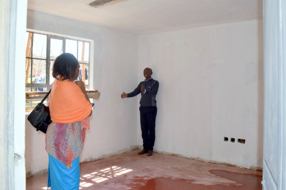 Classroom prior to painting