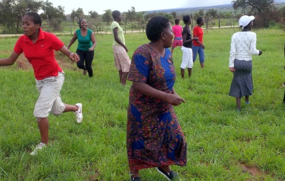 Parents participated in games with their children