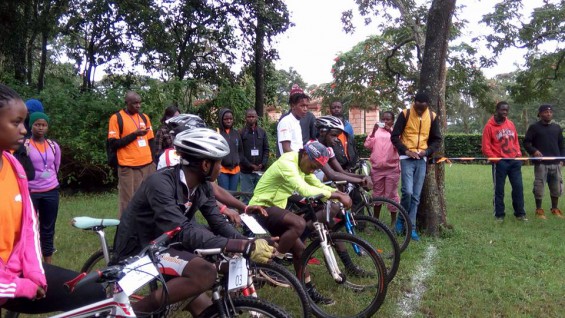 At the starting line