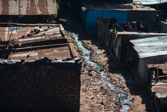 Homes in the Mathare slum
