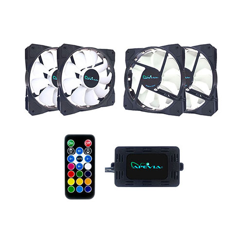Apevia FR412LRGB / FB4RGB 120mm RGB Cooling Fan