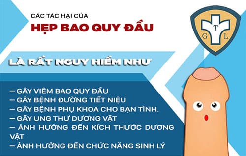Hẹp bao quy đầu ở nam giới gây ra những tác hại gì?