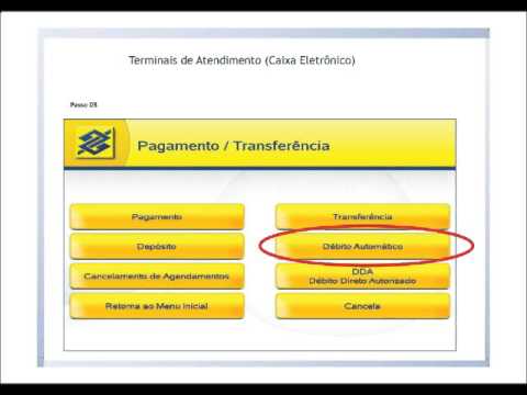 liberação de debito automatico banco do brasil caixa eletronico