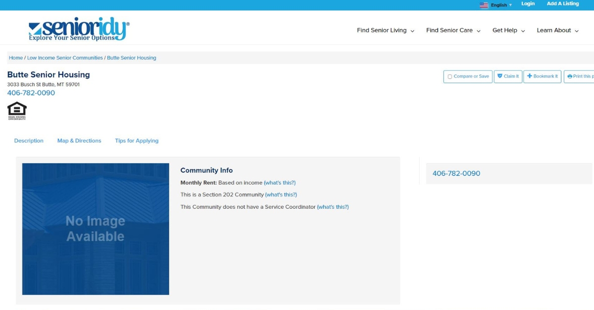 Butte Senior Housing