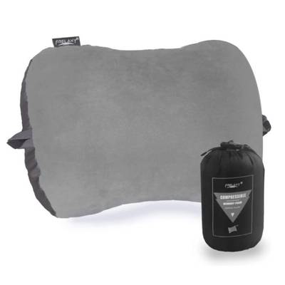 Camping Pillow with Compressible Memory-Foam