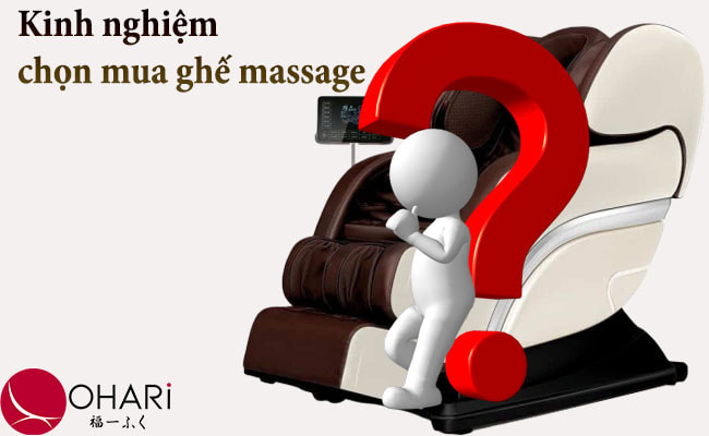 5 Kinh nghiệm mua ghế massage nên lưu ý