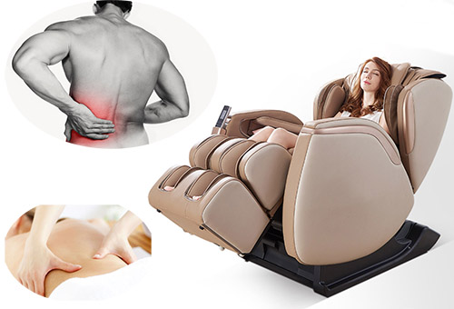 Điều trị đau lưng trái tại nhà bằng ghế massage Nhật Bản