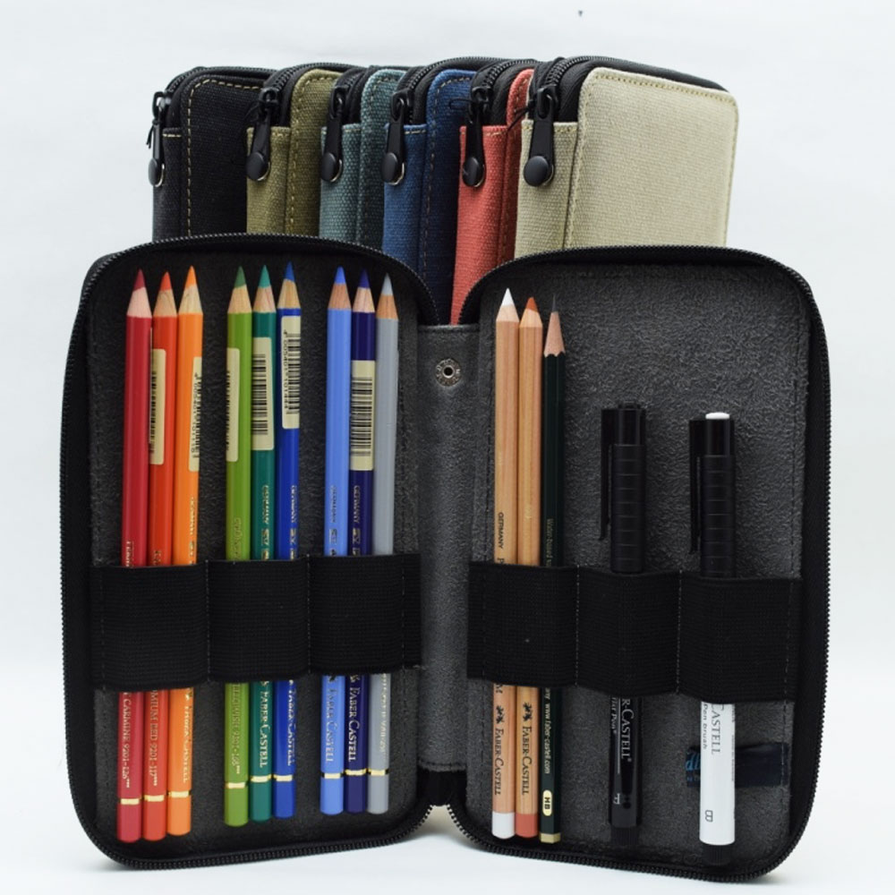Global Art Canvas Pencil Cases