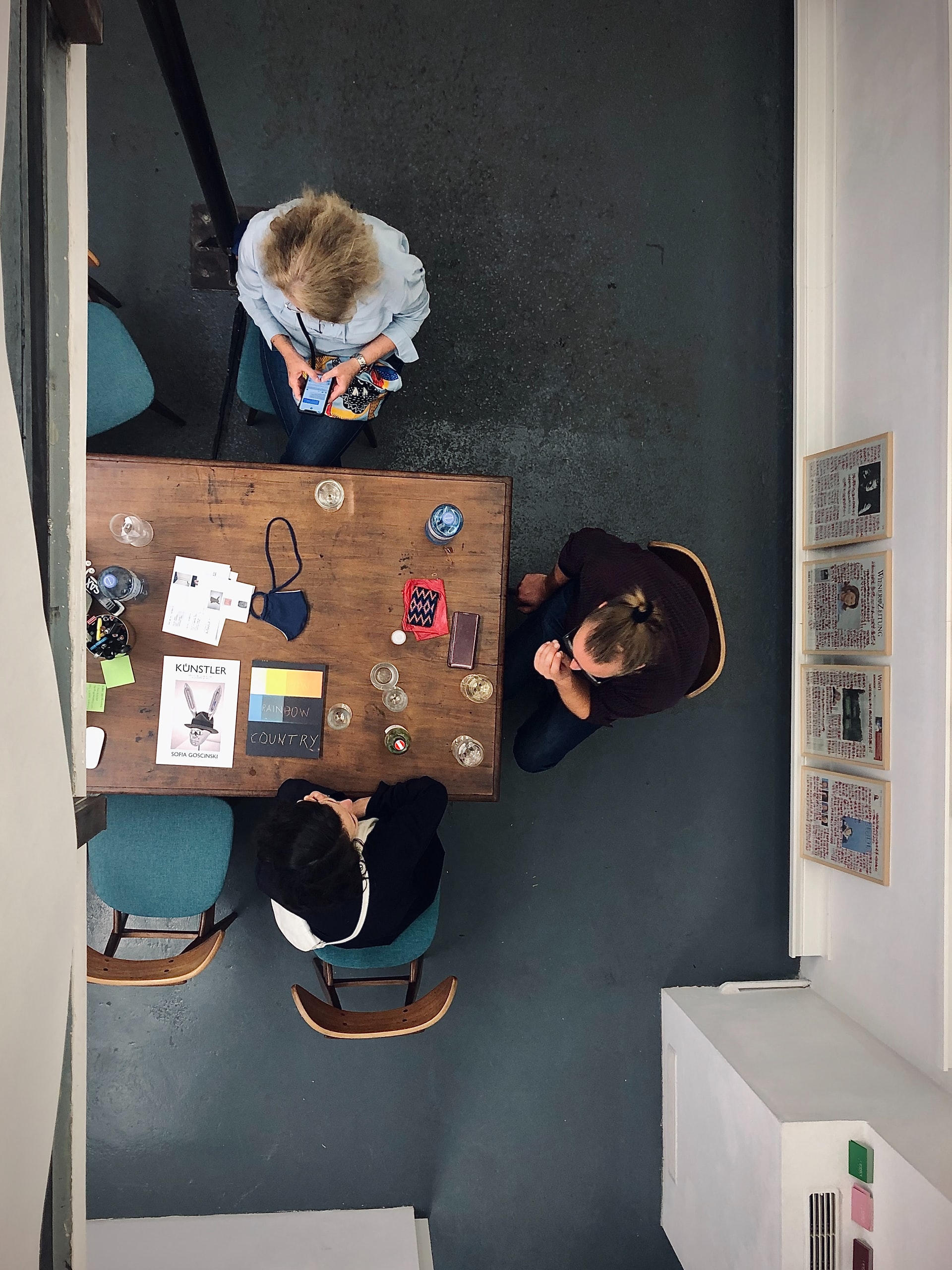 People sitting around a table