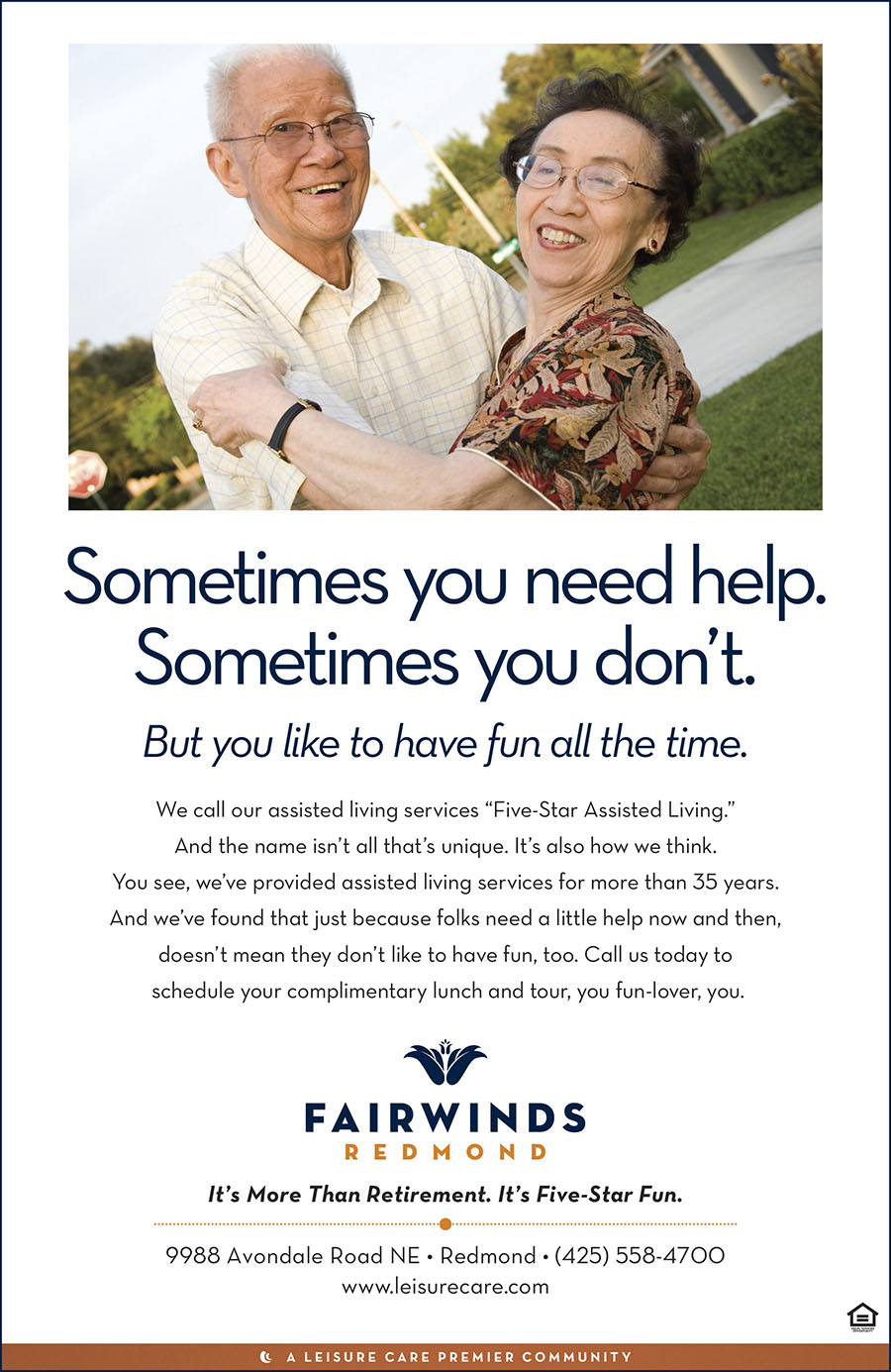 Advertising For Seniors Stafford Creative Inc Leisure Care 