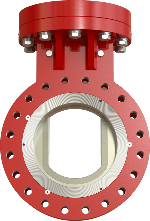 100% Open SlurryFlo Control Valve with B1 Trim Design